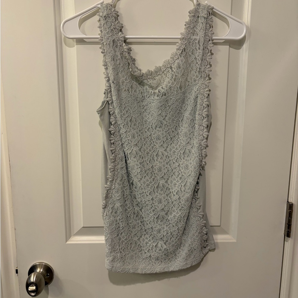 Express Lace Sleeveless Top